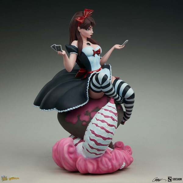 Estatua Alice in Wonderland Game of Hearts Edition Fairytale Fantasies Collection 34cm Sideshow Collectibles - Collector4U.com