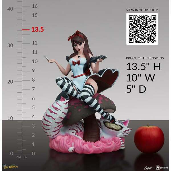 Estatua Alice in Wonderland Game of Hearts Edition Fairytale Fantasies Collection 34cm Sideshow Collectibles - Collector4U.com