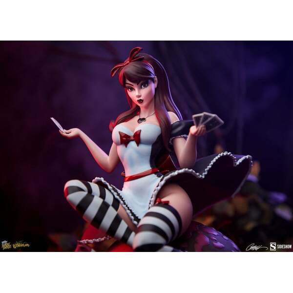 Estatua Alice in Wonderland Game of Hearts Edition Fairytale Fantasies Collection 34cm Sideshow Collectibles - Collector4U.com