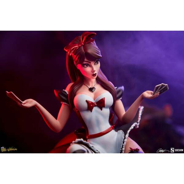 Estatua Alice in Wonderland Game of Hearts Edition Fairytale Fantasies Collection 34cm Sideshow Collectibles - Collector4U.com