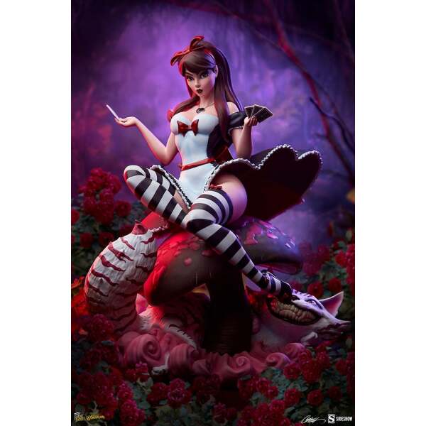 Estatua Alice in Wonderland Game of Hearts Edition Fairytale Fantasies Collection 34cm Sideshow Collectibles - Collector4U.com