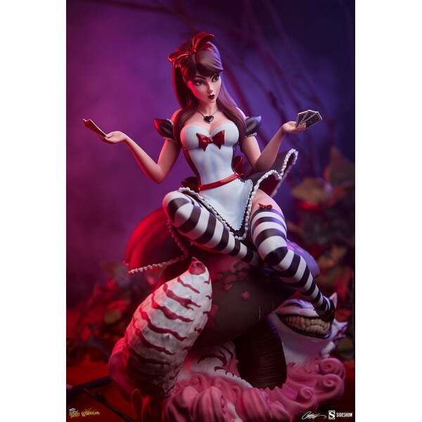 Estatua Alice in Wonderland Game of Hearts Edition Fairytale Fantasies Collection 34cm Sideshow Collectibles - Collector4U.com