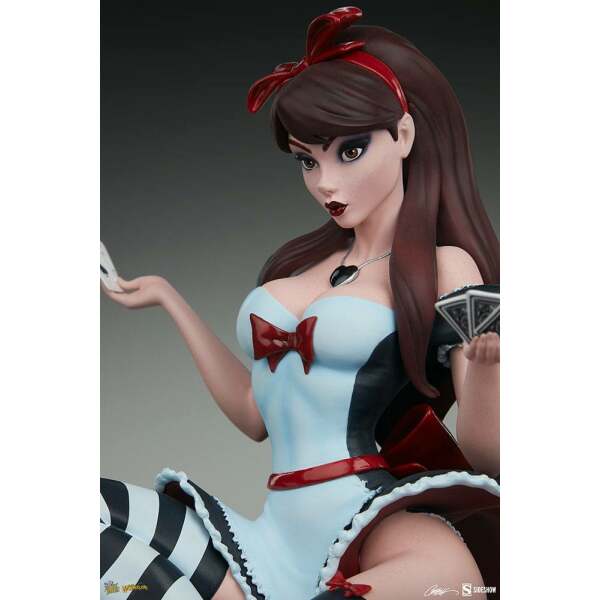 Estatua Alice in Wonderland Game of Hearts Edition Fairytale Fantasies Collection 34cm Sideshow Collectibles - Collector4U.com