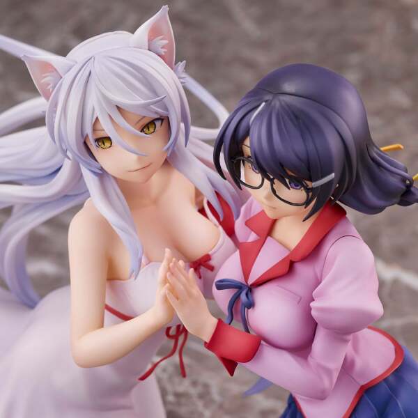 Estatua Tsubasa Hanekawa Set Nekomonogatari Monogatari Series PVC 19cm Union Creative - Collector4U.com