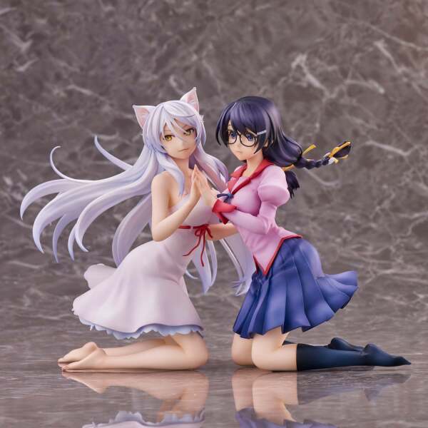 Estatua Tsubasa Hanekawa Set Nekomonogatari Monogatari Series PVC 19cm Union Creative - Collector4U.com