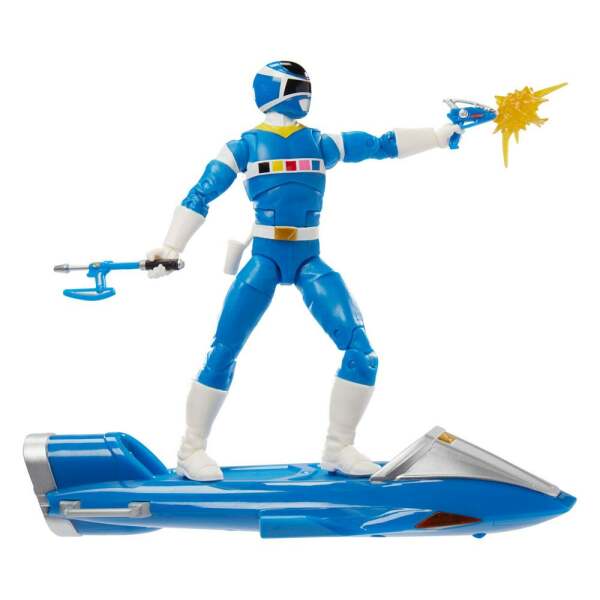 Figura Blue Ranger & Galaxy Glider Power Rangers in Space Lightning Collection 2022 15cm Hasbro - Collector4U.com