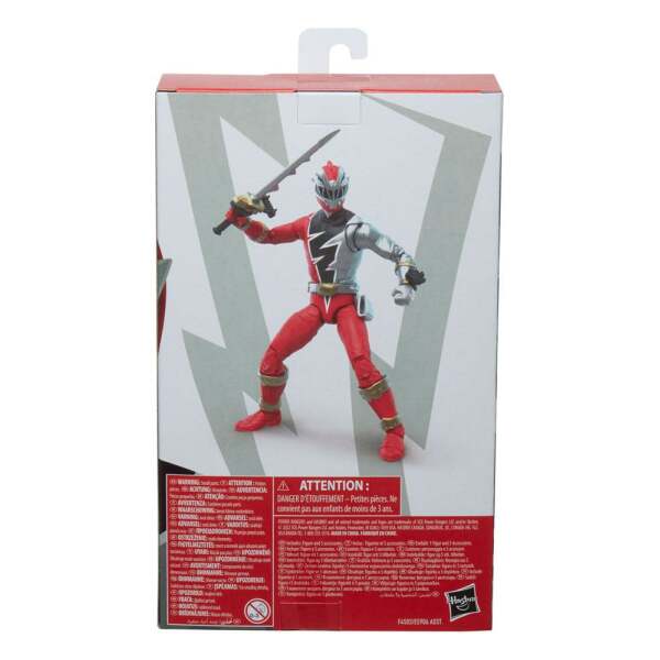 Figura Red Ranger Power Rangers Dino Fury Lightning Collection 2022 15cm Hasbro - Collector4U.com