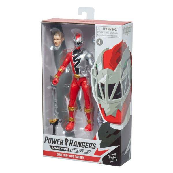 Figura Red Ranger Power Rangers Dino Fury Lightning Collection 2022 15cm Hasbro - Collector4U.com