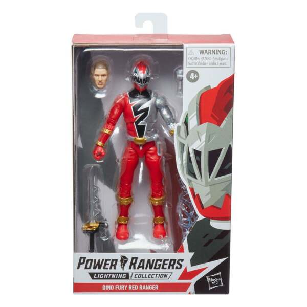 Figura Red Ranger Power Rangers Dino Fury Lightning Collection 2022 15cm Hasbro - Collector4U.com