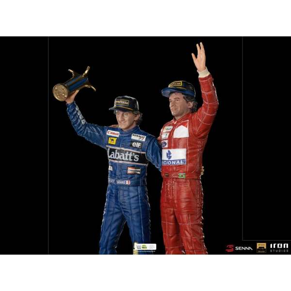 Estatua Alain Prost & Ayrton Senna (The Last Podium 1993) 1/10 Deluxe Art Scale 27cm Iron Studios - Collector4U.com