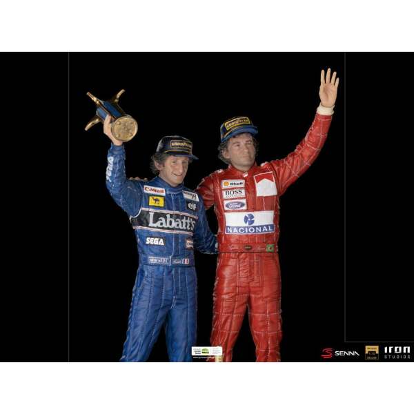 Estatua Alain Prost & Ayrton Senna (The Last Podium 1993) 1/10 Deluxe Art Scale 27cm Iron Studios - Collector4U.com