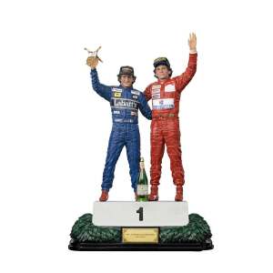 Estatua Alain Prost & Ayrton Senna (The Last Podium 1993) 1/10 Deluxe Art Scale 27cm Iron Studios - Collector4U.com