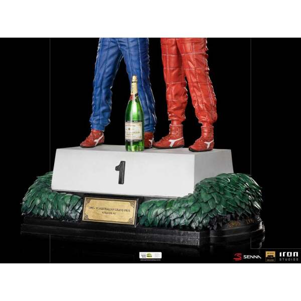 Estatua Alain Prost & Ayrton Senna (The Last Podium 1993) 1/10 Deluxe Art Scale 27cm Iron Studios - Collector4U.com