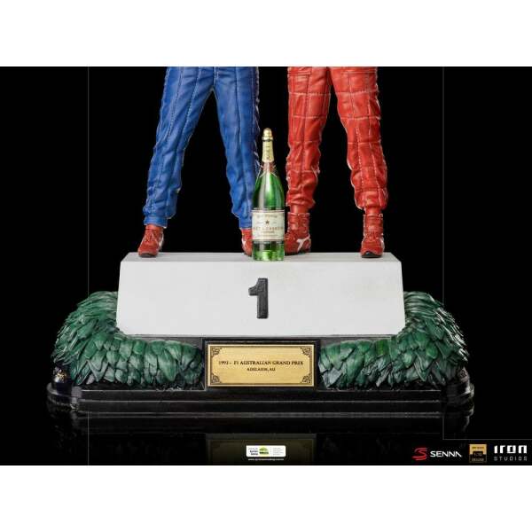 Estatua Alain Prost & Ayrton Senna (The Last Podium 1993) 1/10 Deluxe Art Scale 27cm Iron Studios - Collector4U.com