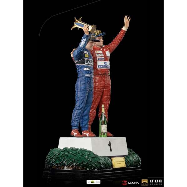 Estatua Alain Prost & Ayrton Senna (The Last Podium 1993) 1/10 Deluxe Art Scale 27cm Iron Studios - Collector4U.com