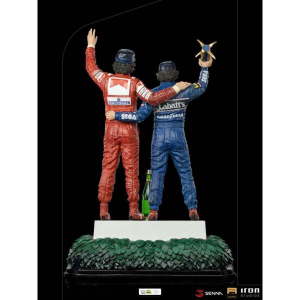 Estatua Alain Prost & Ayrton Senna (The Last Podium 1993) 1/10 Deluxe Art Scale 27cm Iron Studios - Collector4U.com