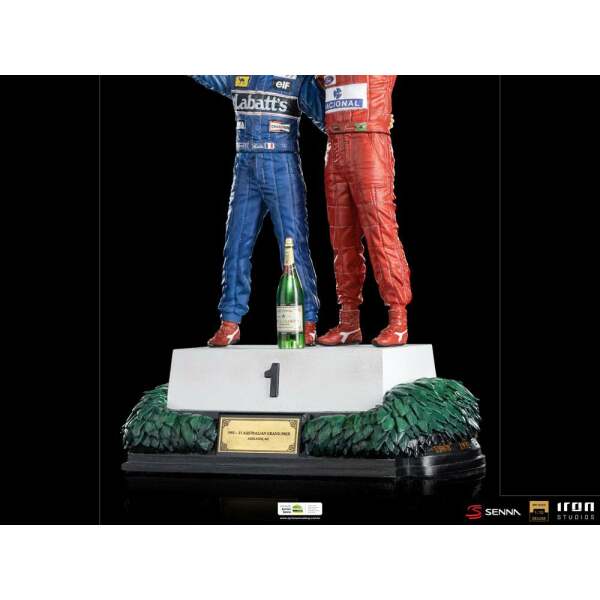 Estatua Alain Prost & Ayrton Senna (The Last Podium 1993) 1/10 Deluxe Art Scale 27cm Iron Studios - Collector4U.com