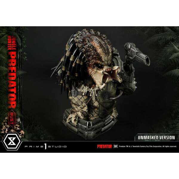 Busto Predator Unmasked Version 1/3 Jungle Hunter Predator 37cm Prime 1 Studio - Collector4U.com