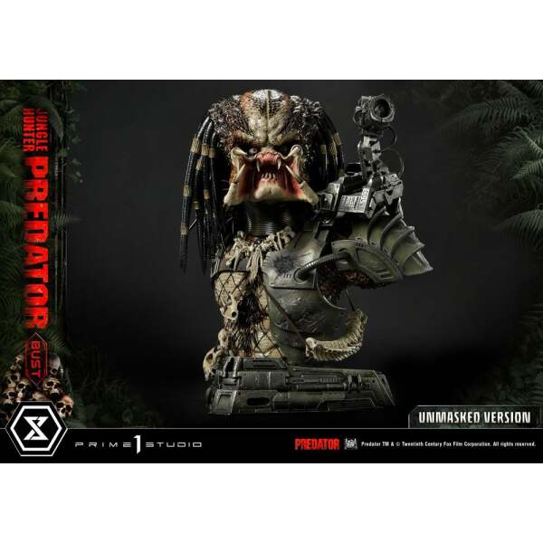 Busto Predator Unmasked Version 1/3 Jungle Hunter Predator 37cm Prime 1 Studio - Collector4U.com