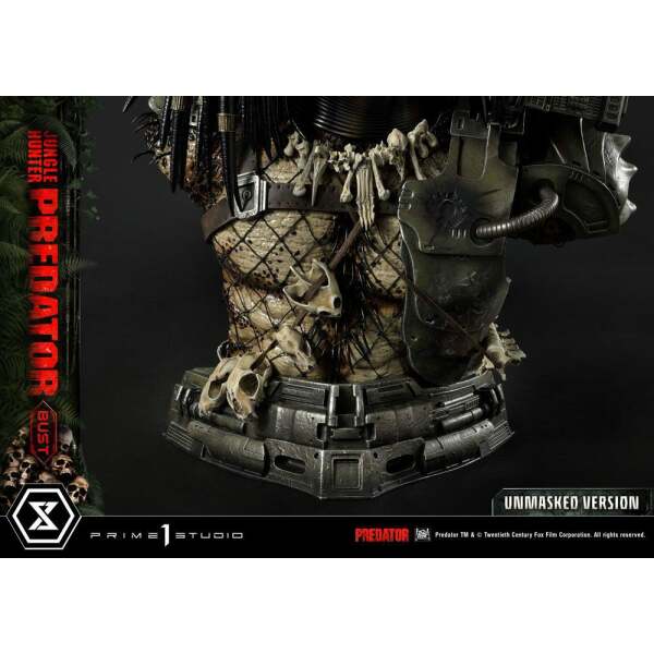 Busto Predator Unmasked Version 1/3 Jungle Hunter Predator 37cm Prime 1 Studio - Collector4U.com