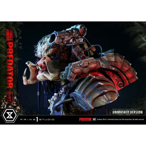 Busto Predator Unmasked Version 1/3 Jungle Hunter Predator 37cm Prime 1 Studio - Collector4U.com