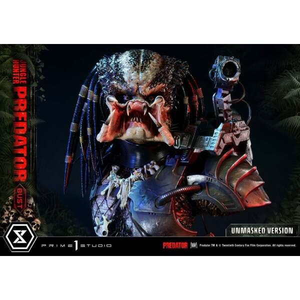 Busto Predator Unmasked Version 1/3 Jungle Hunter Predator 37cm Prime 1 Studio - Collector4U.com