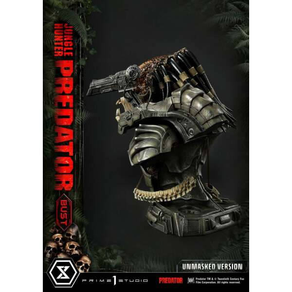 Busto Predator Unmasked Version 1/3 Jungle Hunter Predator 37cm Prime 1 Studio - Collector4U.com