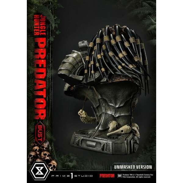 Busto Predator Unmasked Version 1/3 Jungle Hunter Predator 37cm Prime 1 Studio - Collector4U.com