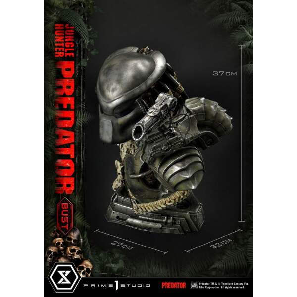 Busto Predator Regular Version 1/3 Jungle Hunter Predator 37cm Prime 1 Studio - Collector4U.com