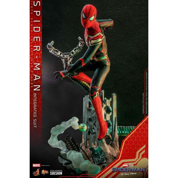 Figura Spider-Man (Integrated Suit) Spider-Man: No Way Home Movie Masterpiece 1/6 29cm Hot Toys - Collector4U.com