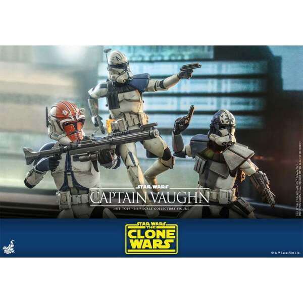 Figura Captain Vaughn Star Wars The Clone Wars 1/6 30cm Hot Toys - Collector4U.com