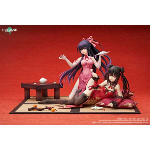 Estatua Tohka Yatogami Date A Live: Spirit Pledge PVC 1/7 New Year Mandarin Gown Ver. 15 cm Apex - Collector4U.com