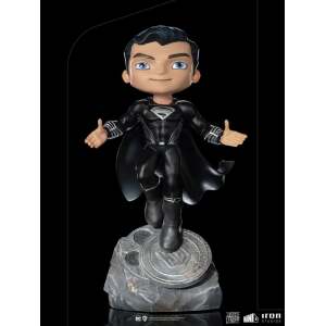 Minifigura Superman Black Suit Justice League Mini Co. Deluxe PVC 18cm Iron Studios