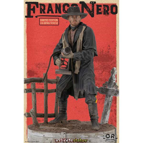 Estatua Franco Nero Django (1966) Old & Rare 30cm Infinite Statue - Collector4U.com