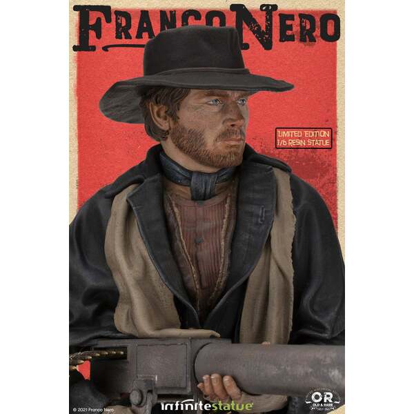 Estatua Franco Nero Django (1966) Old & Rare 30cm Infinite Statue - Collector4U.com