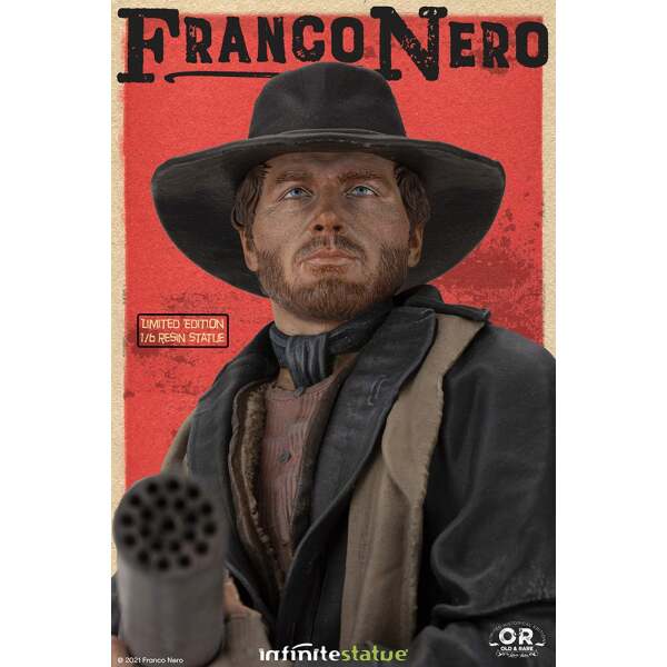 Estatua Franco Nero Django (1966) Old & Rare 30cm Infinite Statue - Collector4U.com