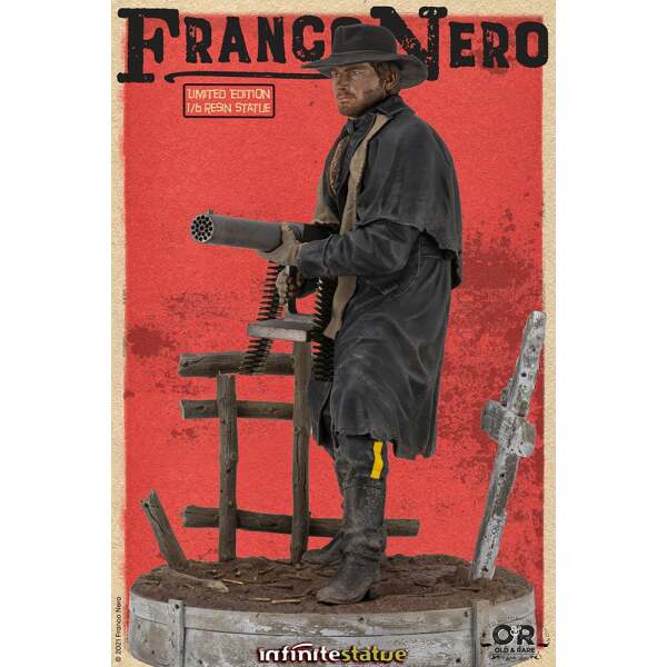 Estatua Franco Nero Django (1966) Old & Rare 30cm Infinite Statue - Collector4U.com