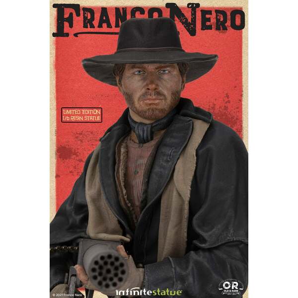 Estatua Franco Nero Django (1966) Old & Rare 30cm Infinite Statue - Collector4U.com