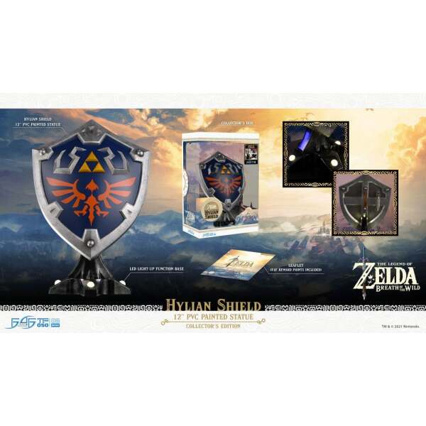 Estatua Hylian Shield The Legend of Zelda Breath of the Wild PVC Collector's Edition 29 cm First 4 Figures - Collector4U.com