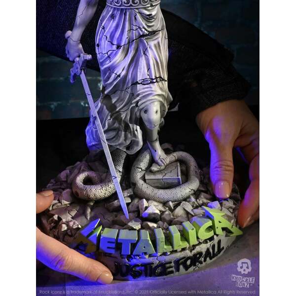 Estatua Metallica Rock Ikonz On Tour Lady Justice Knucklebonz - Collector4U.com