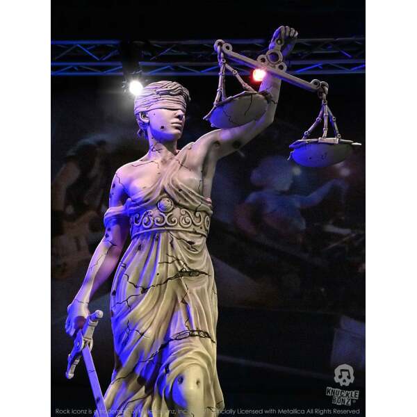 Estatua Metallica Rock Ikonz On Tour Lady Justice Knucklebonz - Collector4U.com