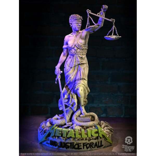 Estatua Metallica Rock Ikonz On Tour Lady Justice Knucklebonz - Collector4U.com