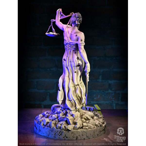 Estatua Metallica Rock Ikonz On Tour Lady Justice Knucklebonz - Collector4U.com