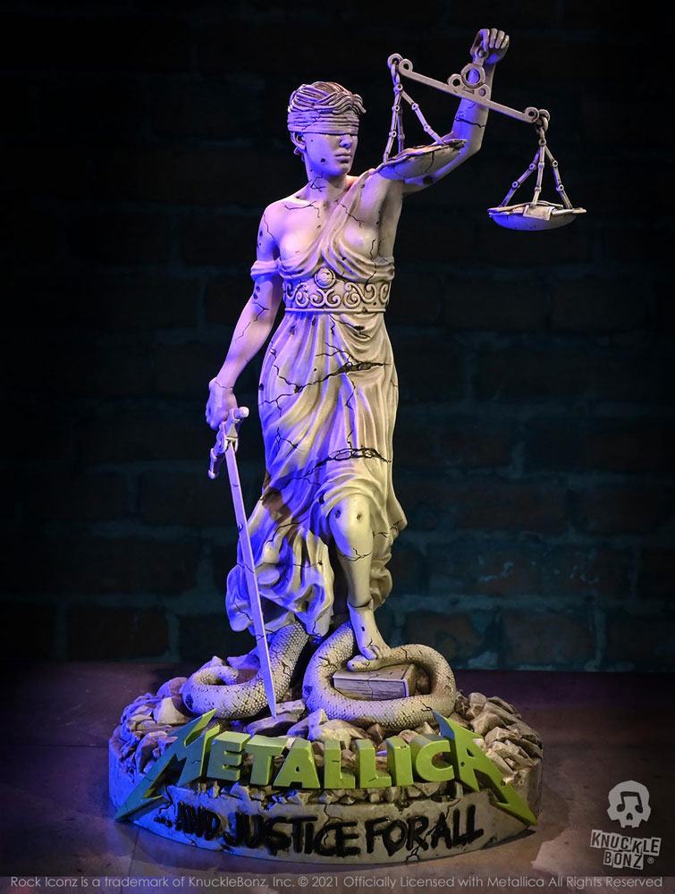 Estatua Metallica Rock Ikonz On Tour Lady Justice Knucklebonz