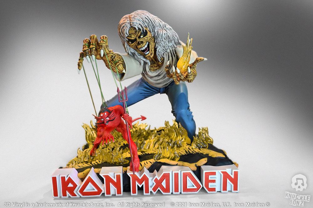 Estatua The Number of the Beast Iron Maiden 3D Vinyl 20x21x24cm KnuckleBonz