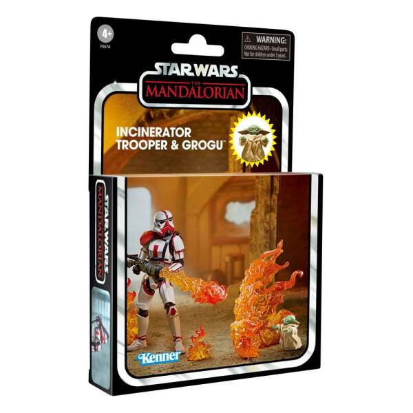 Figura Incinerator Trooper & Grogu Star Wars: The Mandalorian Vintage Collection 2022 10 cm Hasbro - Collector4U.com