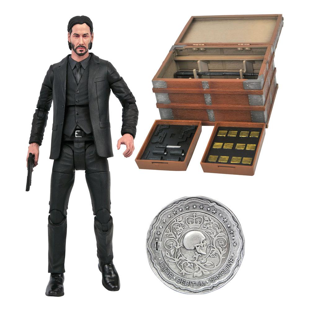 Figura John Wick Deluxe Box Set 18cm Diamond Select