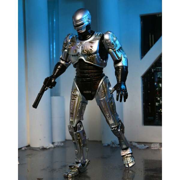 Figura RoboCop with Chair RoboCop Ultimate Battle Damaged 18 cm NECA - Collector4U.com