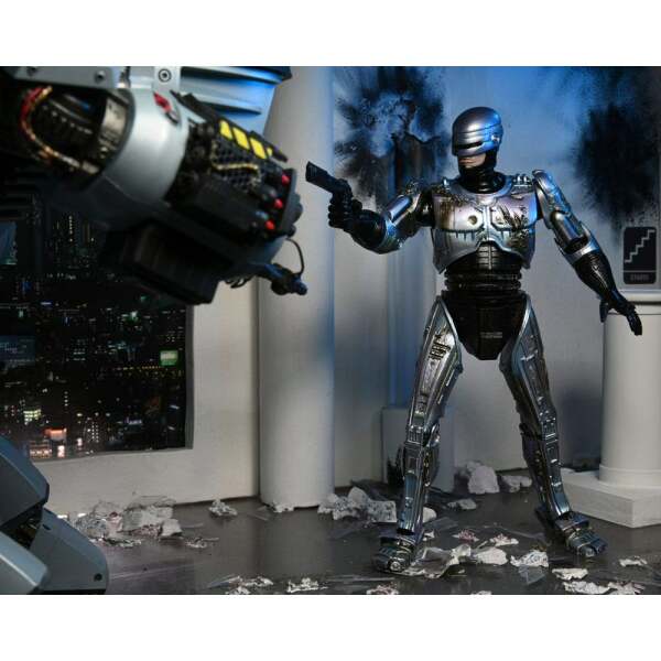 Figura RoboCop with Chair RoboCop Ultimate Battle Damaged 18 cm NECA - Collector4U.com