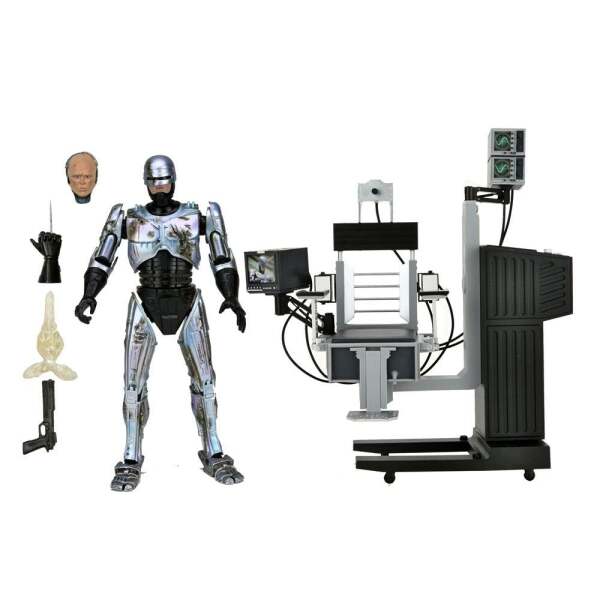 Figura RoboCop with Chair RoboCop Ultimate Battle Damaged 18 cm NECA - Collector4U.com